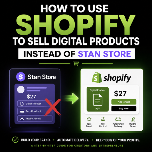 How To Use Shopify To Sell Digital Products Instead Of Stan Store