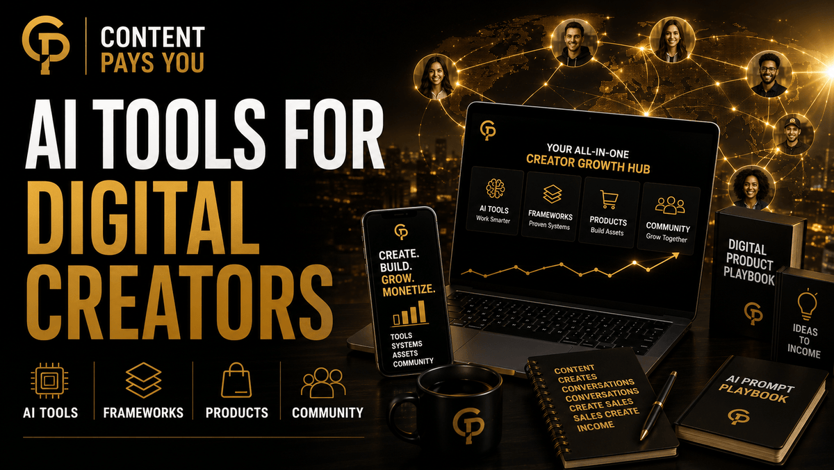 Ai Tools For Digital Creators - Skool - Content Pays You