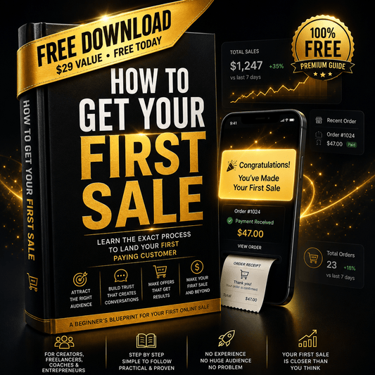 Get Your First Sale Book - Content Pays You