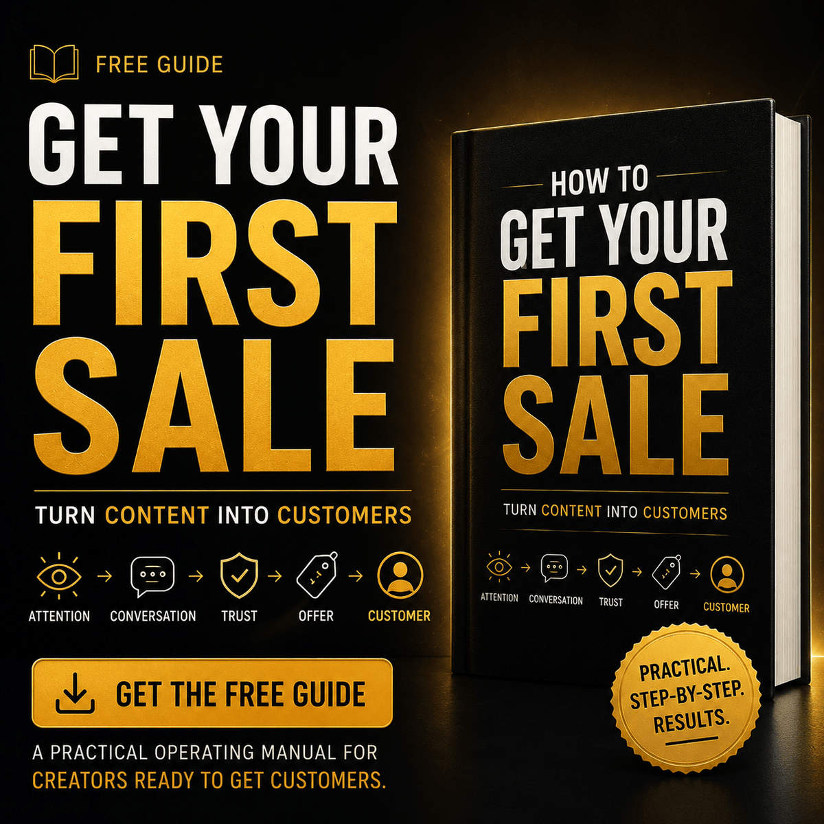 How to Get Your First Sale Book - Content Pays You