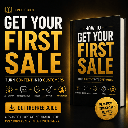 How to Get Your First Sale Book - Content Pays You