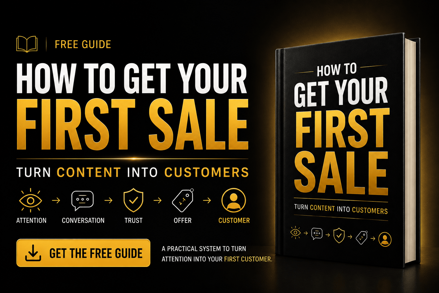 How to Get Your First Sale Book - Content Pays You